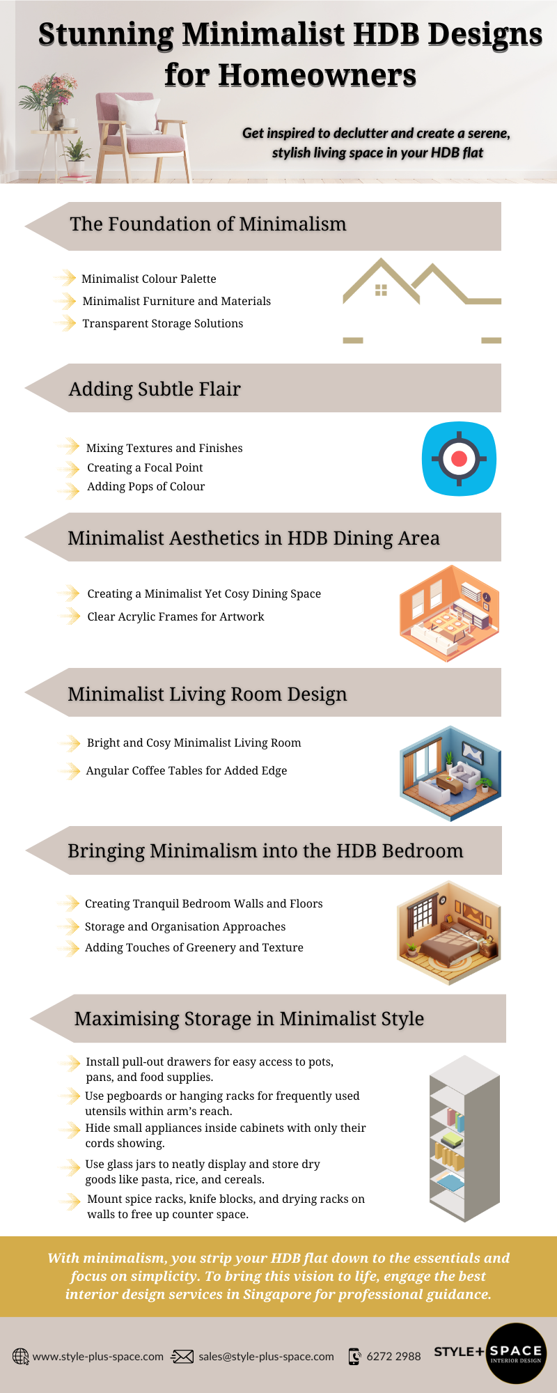 Stunning Minimalist HDB Designs for Homeowners