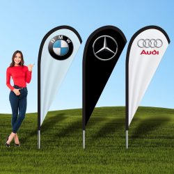 Capture attention with our eye-catching Teardrop Banners
