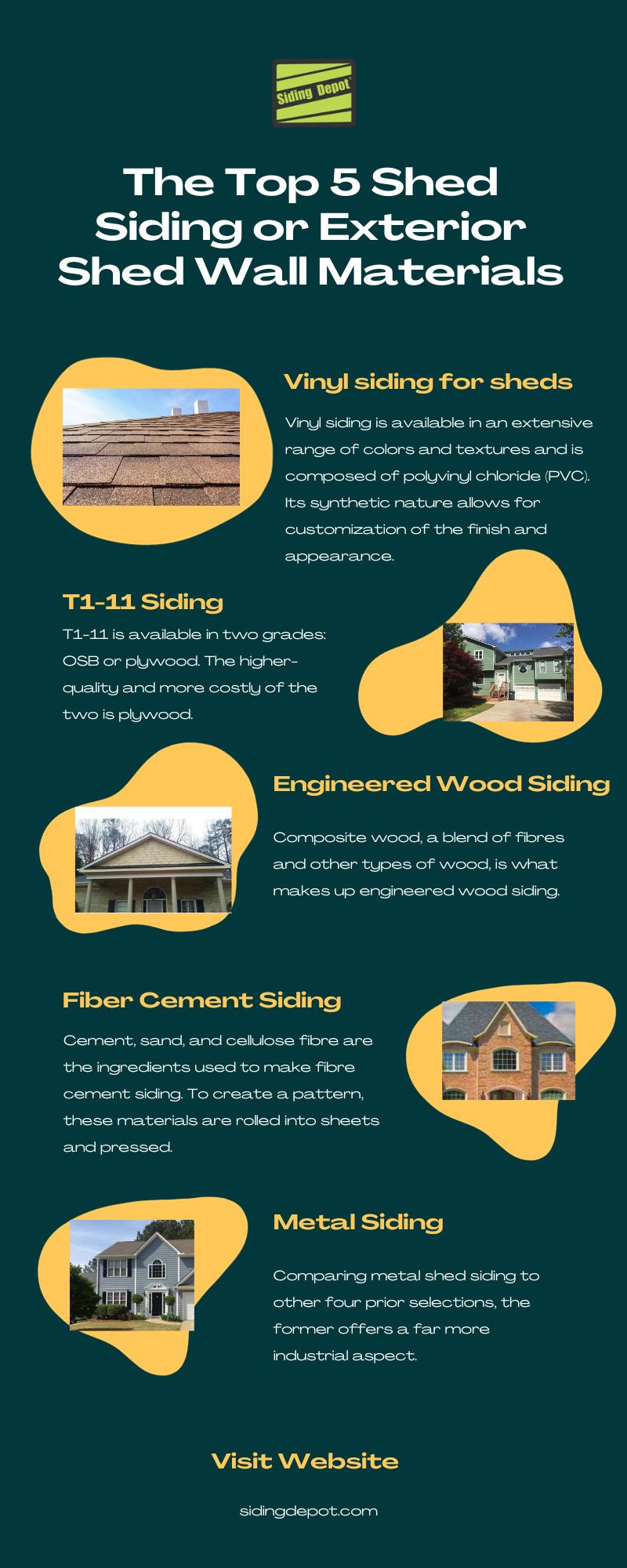 The Top 5 Shed Siding or Exterior Shed Wall Materials