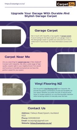 Upgrade Your Garage With Durable And Stylish Garage Carpet