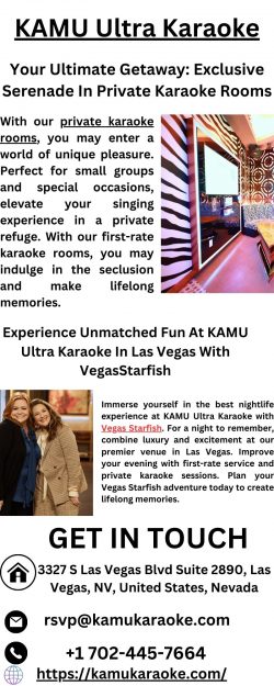 KAMU Ultra Karaoke In Las Vegas Presents Vegas Starfish Luxury Unleashed