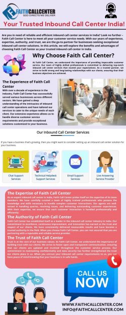 Welcome to Faith Call Center – Your Trusted Inbound Call Center India!