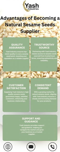 Advantages of Becoming a Natural Sesame Seeds Supplier