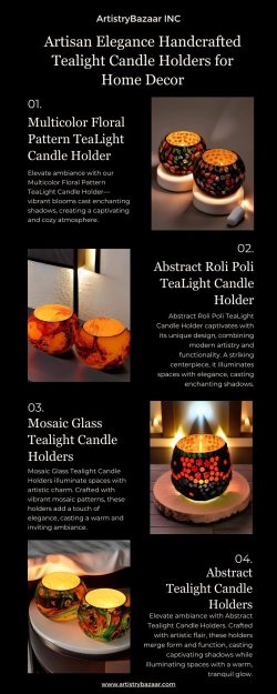 Artisan-crafted Tea Light Candle Holder | ArtistryBazaar INC