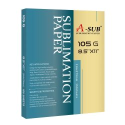 A-SUB® 8.5″x11″ Sublimation Paper 105gsm, 150 Sheets