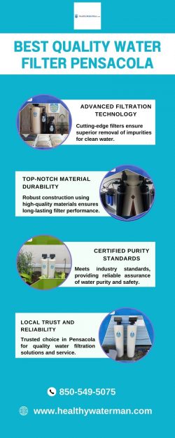 Experience Pure Water Refreshment with the Best Quality Water Filter in Pensacola