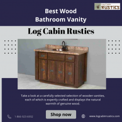 Best Wood Bathroom Vanity | Log Cabin Rustics