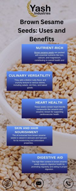 Brown Sesame Seeds: Uses and Benefits
