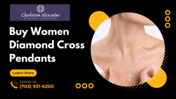 Buy Women Diamond Cross Pendants