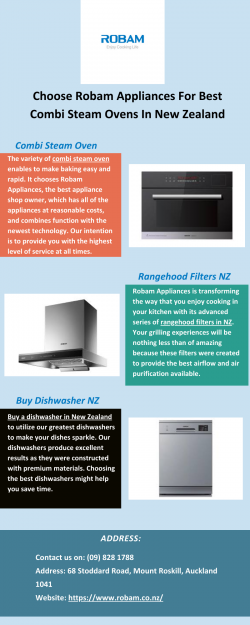 Choose Robam Appliances For Best Combi Steam Ovens In New Zealand