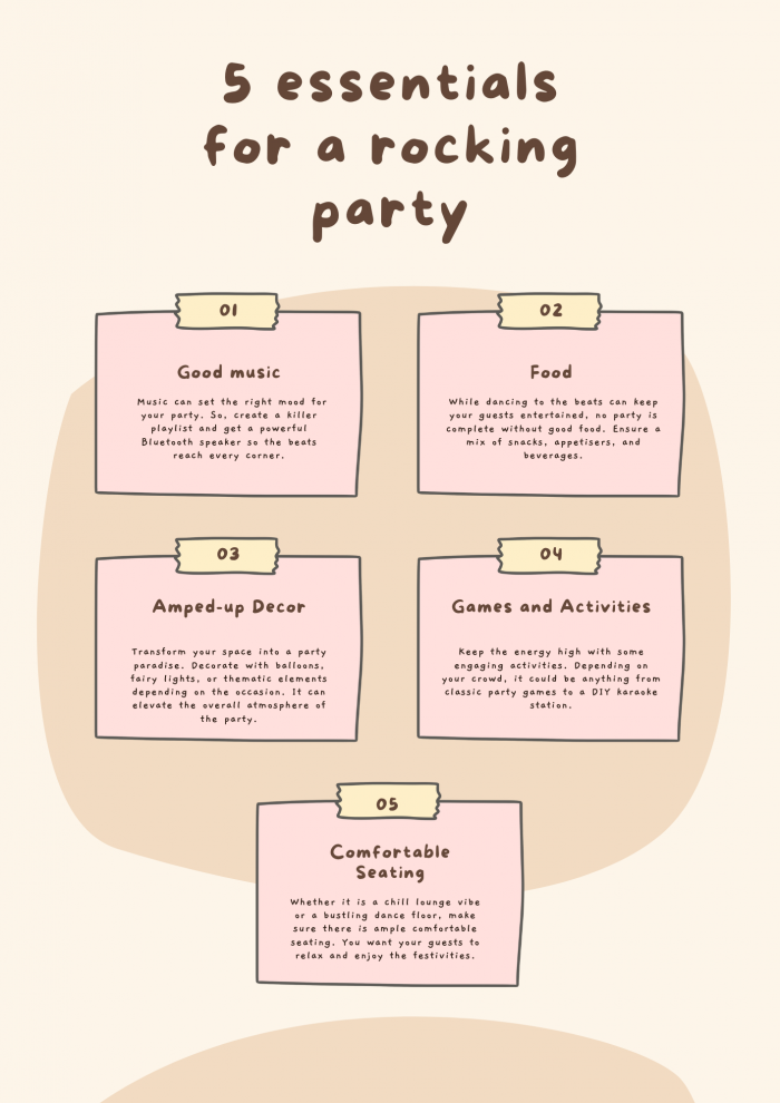 5 essentials for a rocking party