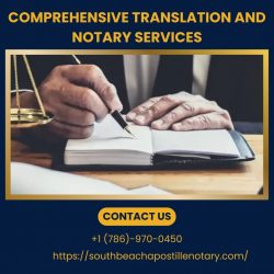 Comprehensive Translation and Notary Services
