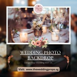 Creative Wedding Photo Backdrop Concept in Singapore