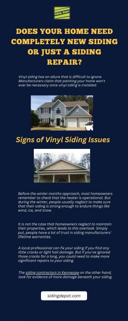 Does Your Home Need Completely New Siding or Just a Siding Repair?