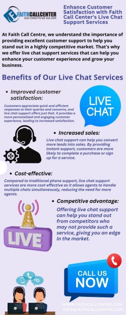 Enhance Customer Satisfaction with Faith Call Center’s Live Chat Support Services
