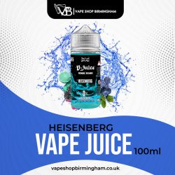 Discover Intense Flavor with Heisenberg Vape Juice 100ml at Vape Shop Birmingham UK!