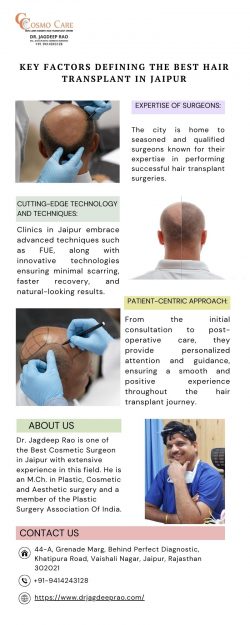 Key Factors Defining the Best Hair Transplant in Jaipur
