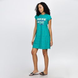 Sustainable Chic: Buy EMERALD’s Eco Friendly Cap Sleeve Dress for Women