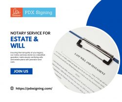 Notary Service For Estate and Will