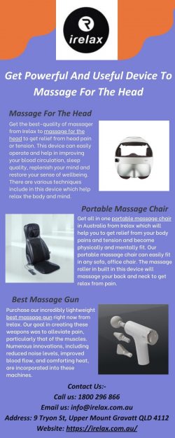 Obtain An Ultimate Massager To Massage For The Head