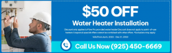 $50 Off Water Heater installation