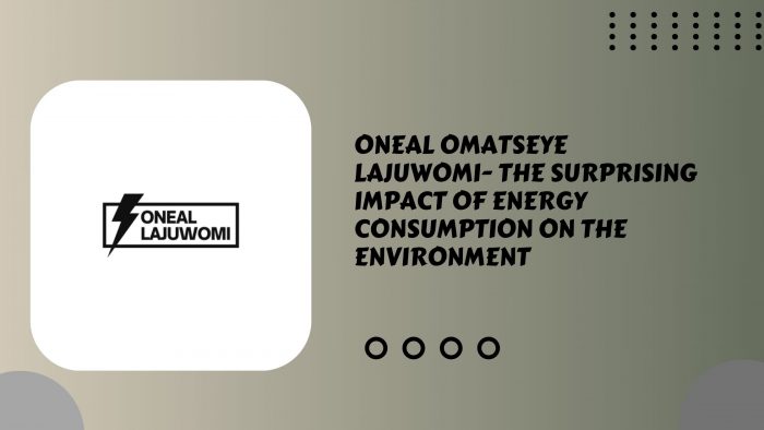 Oneal Omatseye Lajuwomi- The Surprising Impact of Energy Consumption on the Environment