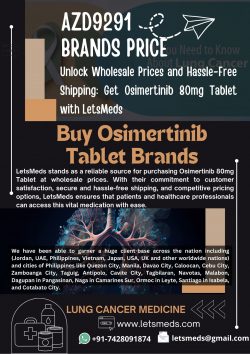 Get the treatment you need at wholesale prices with LetsMeds: Indian Osimertinib AZD9291 Tablet