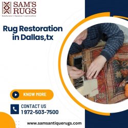 Connect with Sam’s Oriental Rugs for Rug Restoration in Dallas,tx.