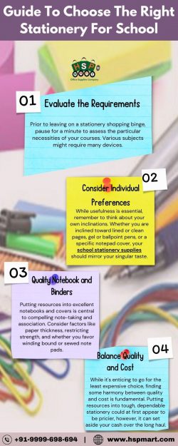 Guide To Choose The Right Stationery For School