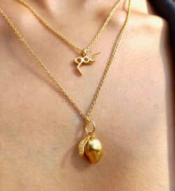 Sweet Mango Charm Necklace- Rize Jewellery