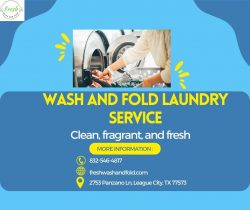 Effortless Laundry Solutions: Experience our Wash and Fold Service at Fresh Wash and Fold