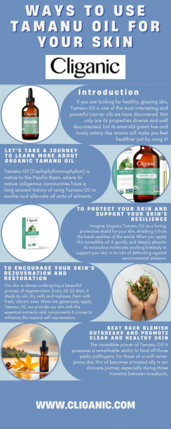 WAYS TO USE TAMANU OIL FOR YOUR SKIN