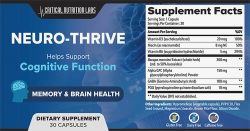 Neuro-Thrive Reviews – Do This Buying Or Net?