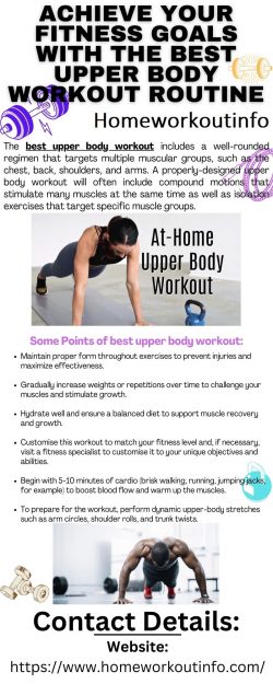 Achieve Your Fitness Goals with the Best Upper Body Workout Routine
