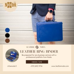 Luxurious Leather Ring Binder: Elevate Your Organization in Style!
