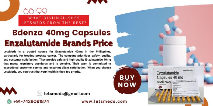 Discover affordable Bdenza alternatives for Enzalutamide 40mg capsules in the Philippines”