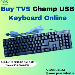 Upgrade Your Workspace with a TVS CHAMP USB Keyboard