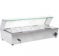 Prepline BM4-34 Countertop Steam Table – Efficient Food Warmer for Commercial Kitchens