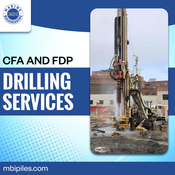 Elevate Marine Construction with Marine Bulkheading Inc.’s CFA and FDP Drilling Excellence.