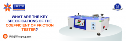 What Are The Key Specifications Of The Coefficient Of Friction Tester?