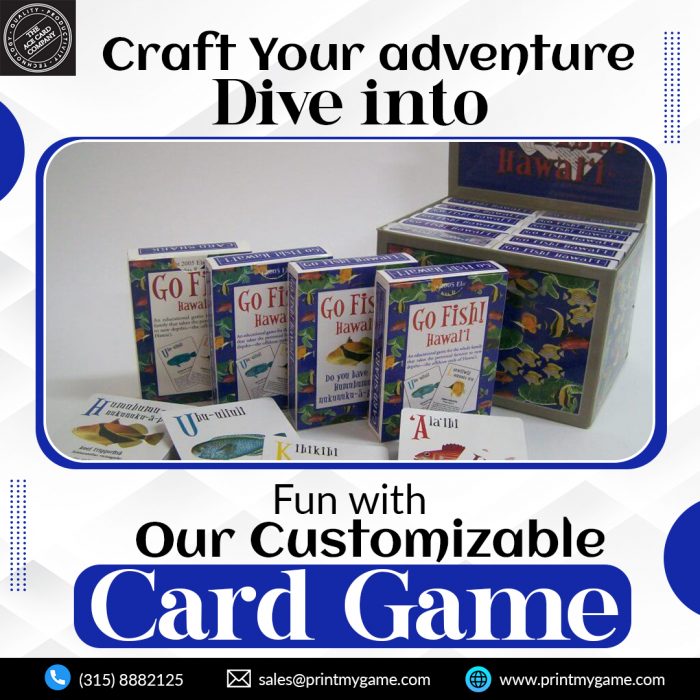 Craft Your Adventure- Dive into Fun with Our Customizable Card Game
