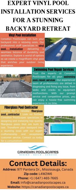 Discover The Best Vinyl Pool Installation Techniques
