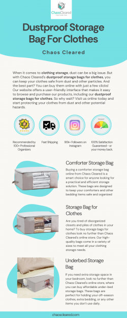 Dustproof Storage Bag For Clothes – Chaos Cleared