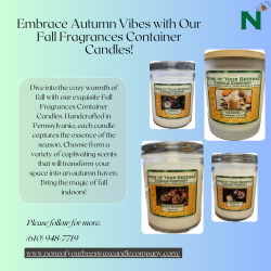 Embrace Autumn Vibes with Our Fall Fragrances Container Candles!