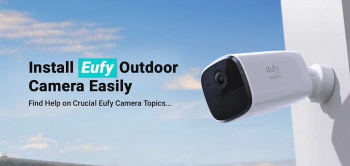 How do I set up my Eufy outdoor camera?