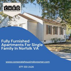 Fully Furnished Apartments For Single Family In Norfolk VA