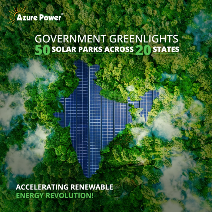 Government Greenlights 50 Solar Power Parks in 12 States – Azure Power