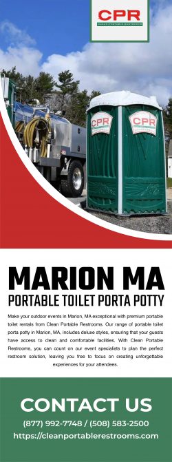 Elevate Your Outdoor Events with Premium Portable Toilet Porta Potty in Marion, MA!