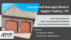 Insulated Garage Doors Apple Valley, CA