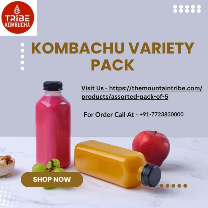 Explore Flavors, Elevate Well-being: Mountain Tribe Kombucha Variety Pack